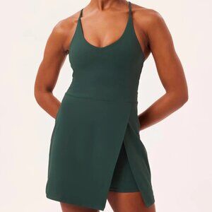 EUC - Girlfriend Collective Anna Strappy Dress in Moss - XXXL